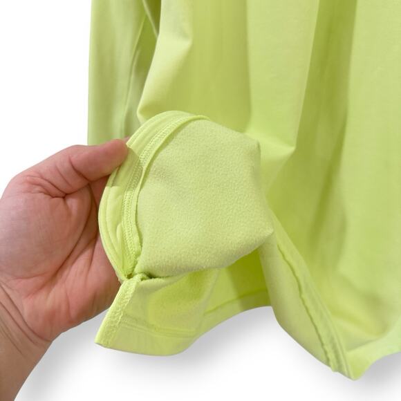 Under Armour Women’s L Neon Yellow Cold Gear Fitted Mock Neck 1/4 Zip Running - Picture 7 of 9